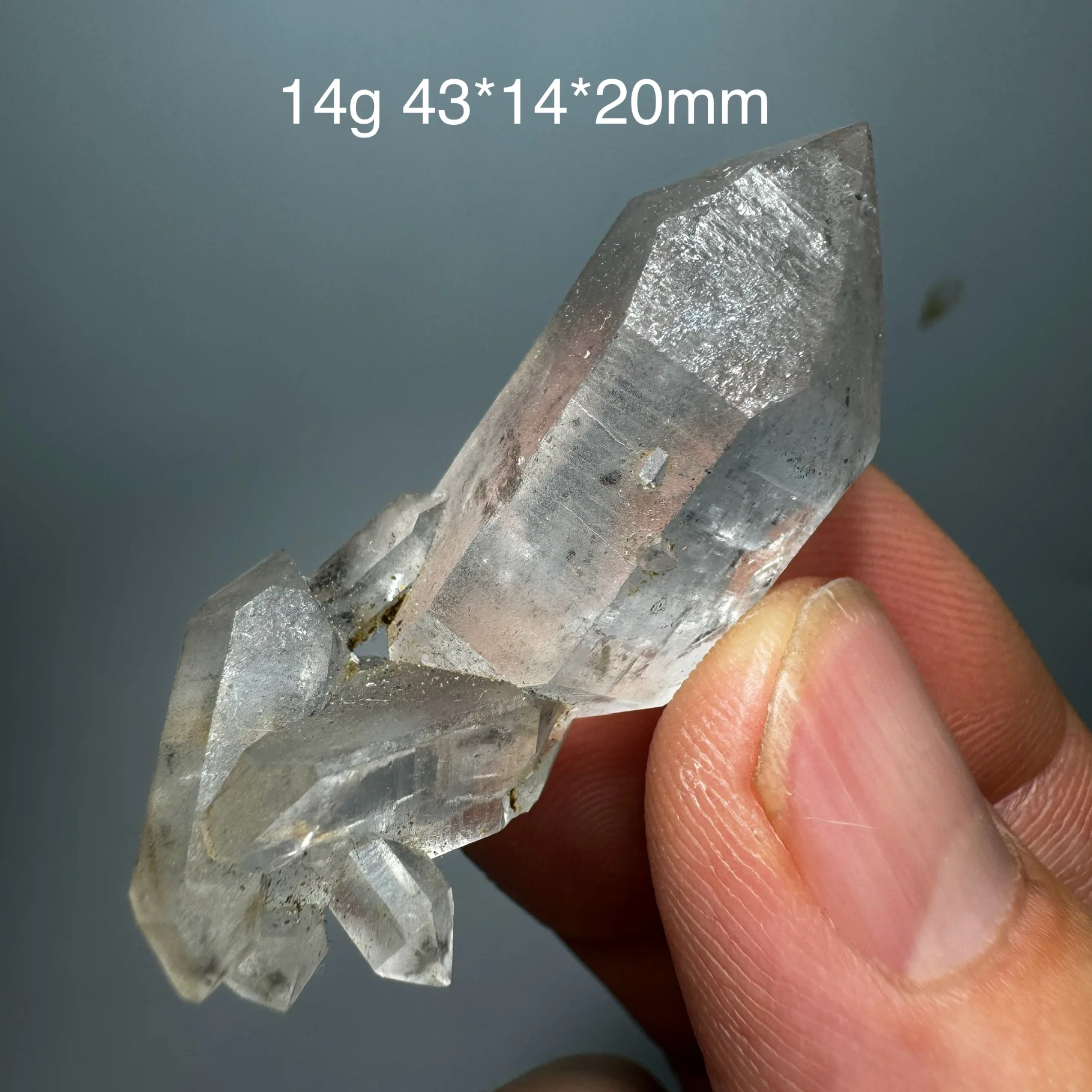 Natural GuiZhou Herkimer Diamond Mineral Raw Clear Quartz Crystal Reiki Healing Stone Desk Decor