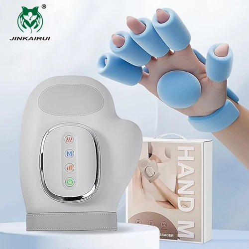 El más nuevo masajeador de mano eléctrico portátil con Airbag de calor, guante inalámbrico de compresión, masaje de dedos, palma, relajación completamente envuelta