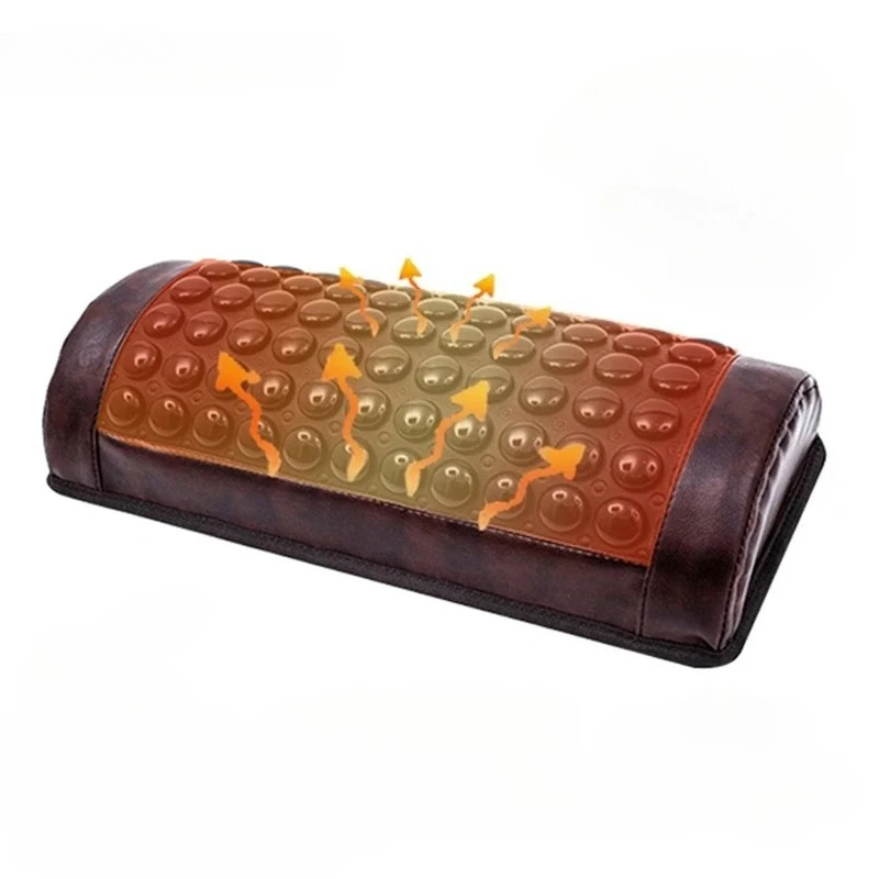 

Heating Jade Pillow Memory Foam Cervical Vertebra Pillow Tourmaline Bianstone Heating Sleep Pillow To Relieve Cervical Pain
