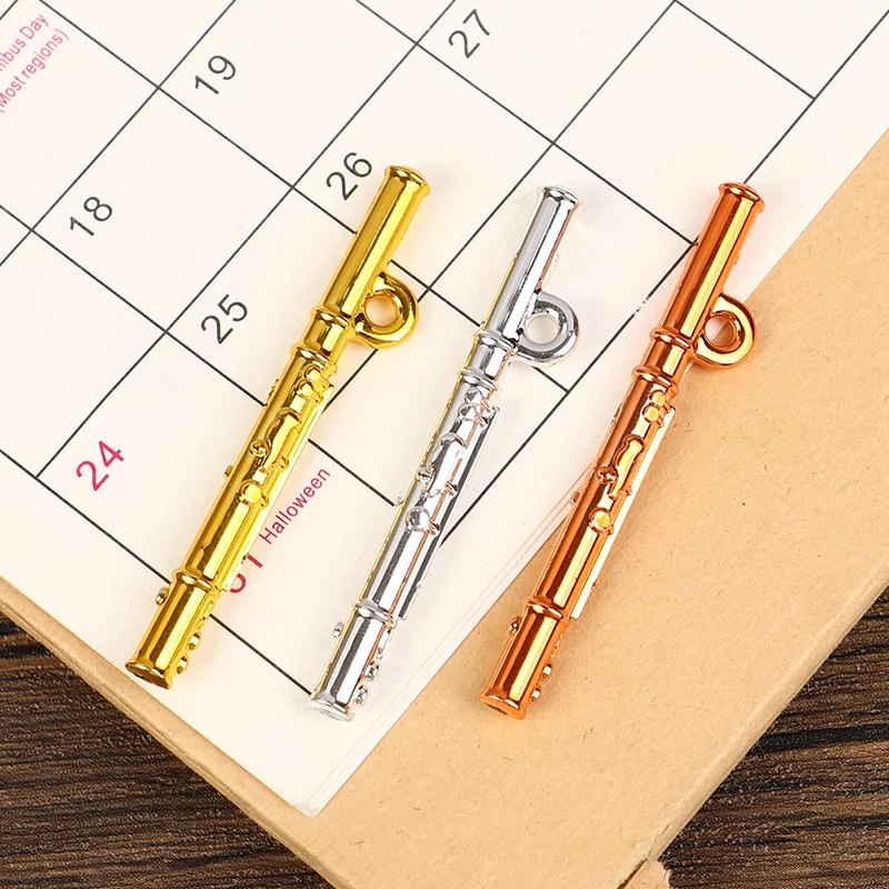 1Pcs Dollhouse Simulation Miniature Musical Instrument Flute Model Toy Decoration Accessories