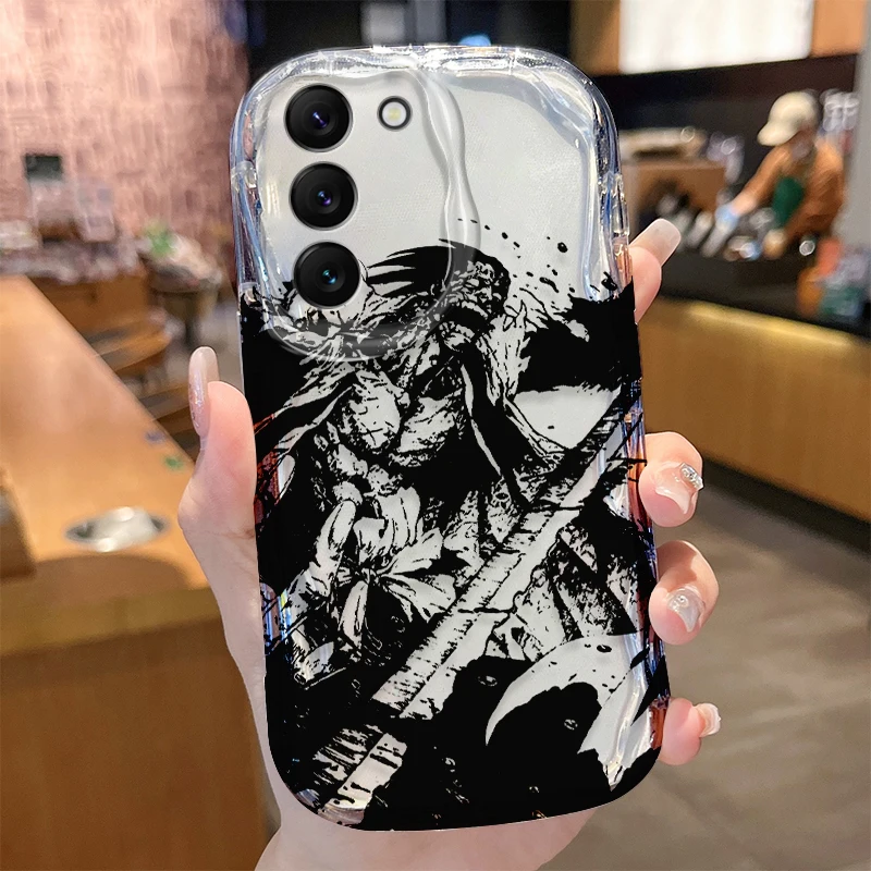 Anime Bleach Wave Case for Samsung Galaxy S24 S23 S22 S21 Ultra Plus S20 FE A73 A72 A71 A55 A54 5G A53 A52 A51 4G A50S A50 Cover