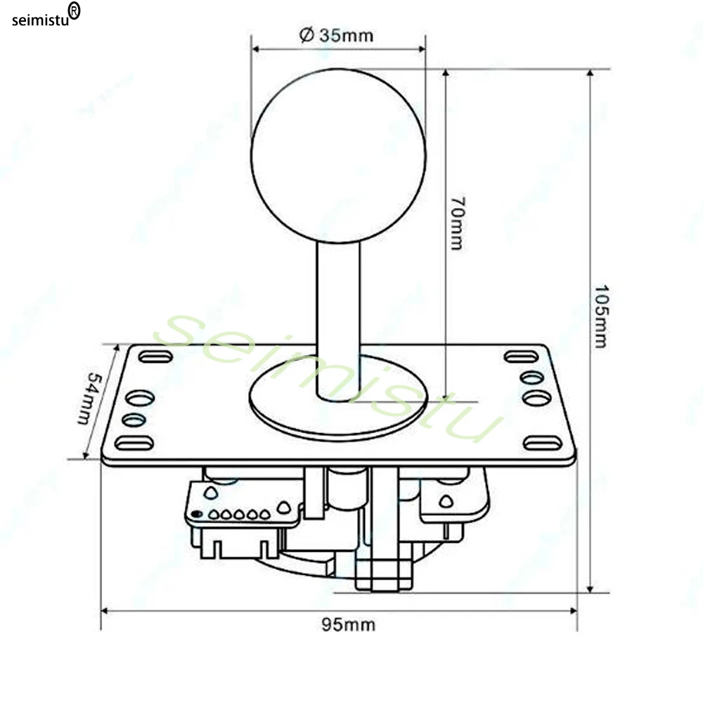 Arcade Joystick Kopie Sanwa Neo Geo Arcade Spiel Diy Kit Raspberry Pi XBOX 360 Android PS3 In 1 USB Controller Null Verzögerung bord – Detail 8