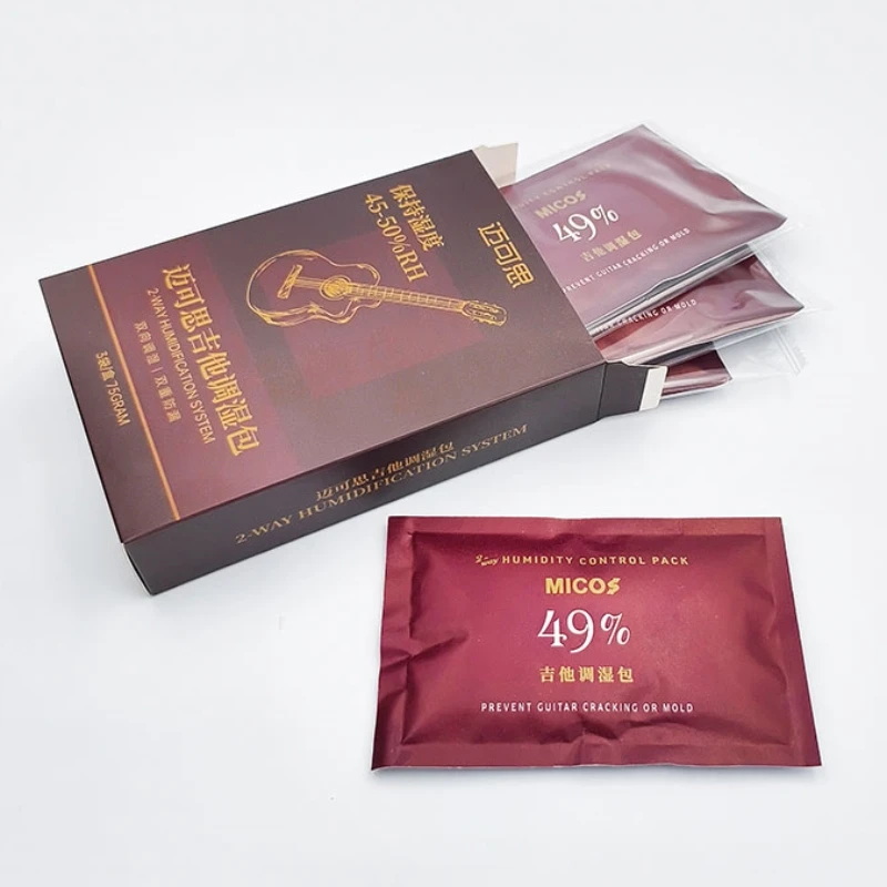 

3 packets 75g RH 49% violin guitar maintenance 2 way humidity control packs