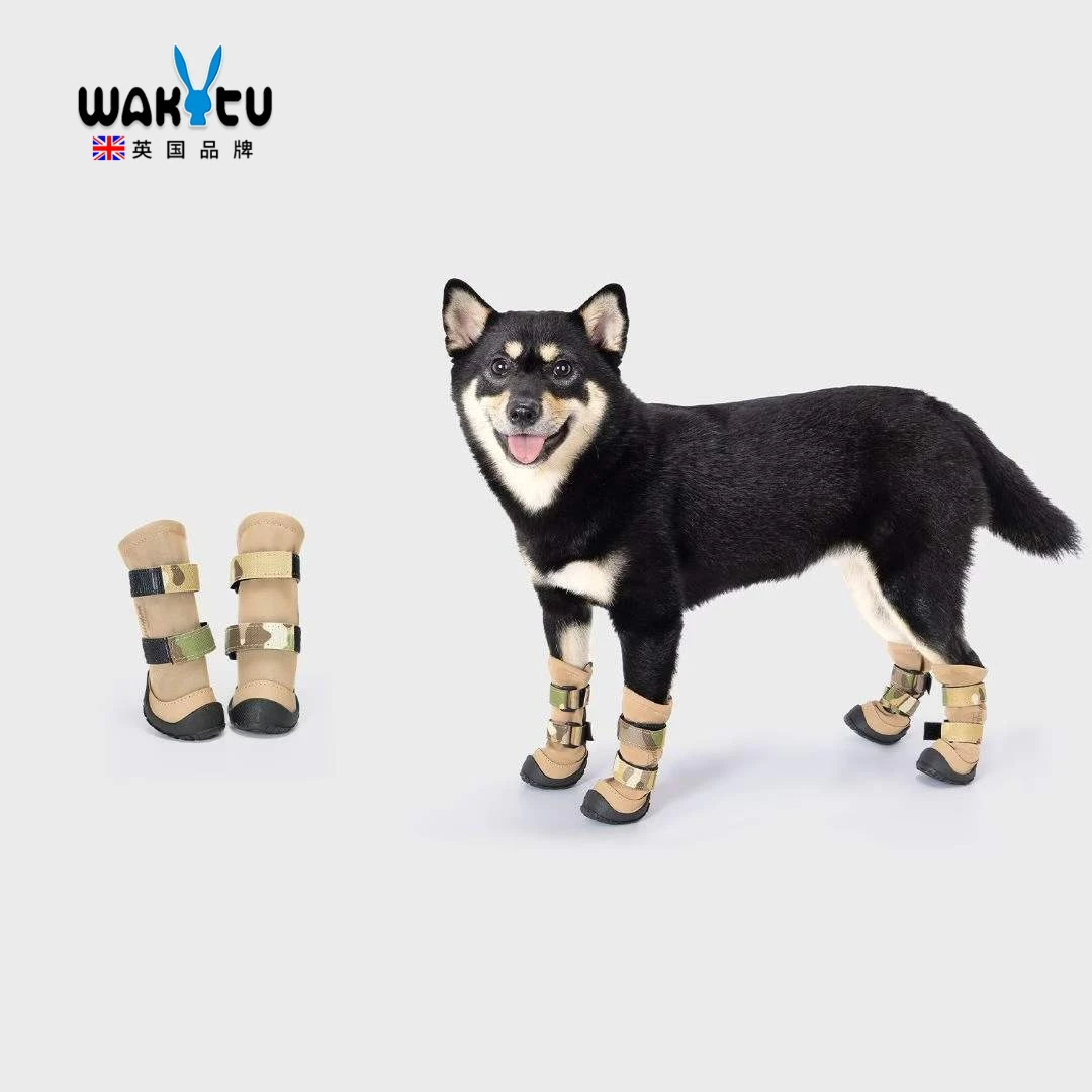 

Wakytu Pet Charging Shoes Waterproof Can't Fall Off Dog Shoes Pet Going Out Golden Retriever Corgi Foot Cover Dog Shoes