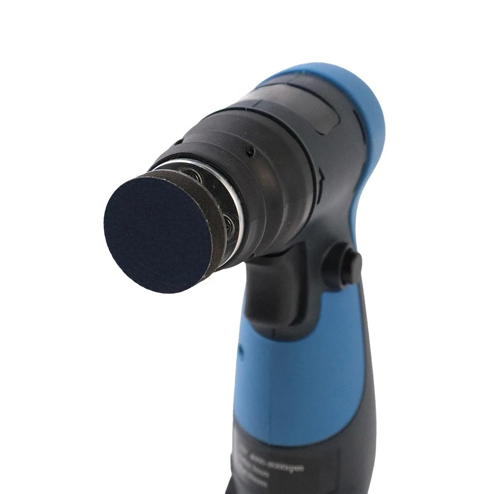 12V Mini Orbital Sander with 3/5mm Dual Orbit, 30mm Pad, Lightweight Electric Finishing Tool for Auto Body & Detail Work