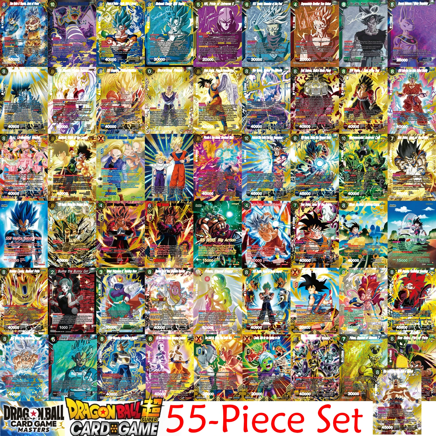 dragon-ball-super-masters-secret-special-god-rare-gogeta-goku-frieza-vegeta-gohan-proxy-collection-foil-texture-anime-game-cards