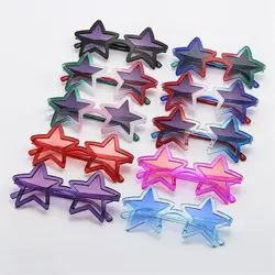 1Pc Funny Unique Star Shape Sunglasses for Women Shining Sun Glasses Vintage Pentagram Glasses for Summer Beach Party Favors