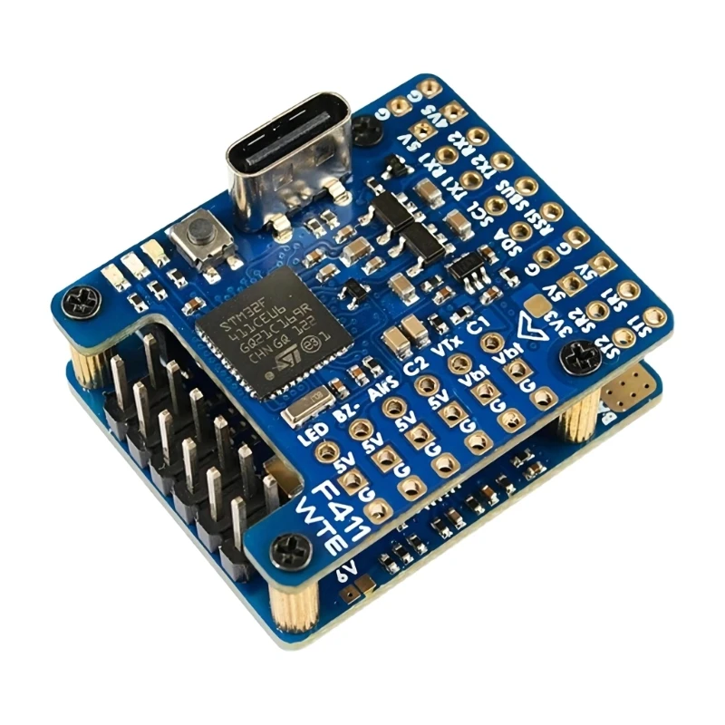 Imagem -02 - Sistema Matek F411-wte f4 Controlador Vôo Placa Controle Vôo Corrida Embutido Osd 26s para Aeronaves Fpvs Parte Diy