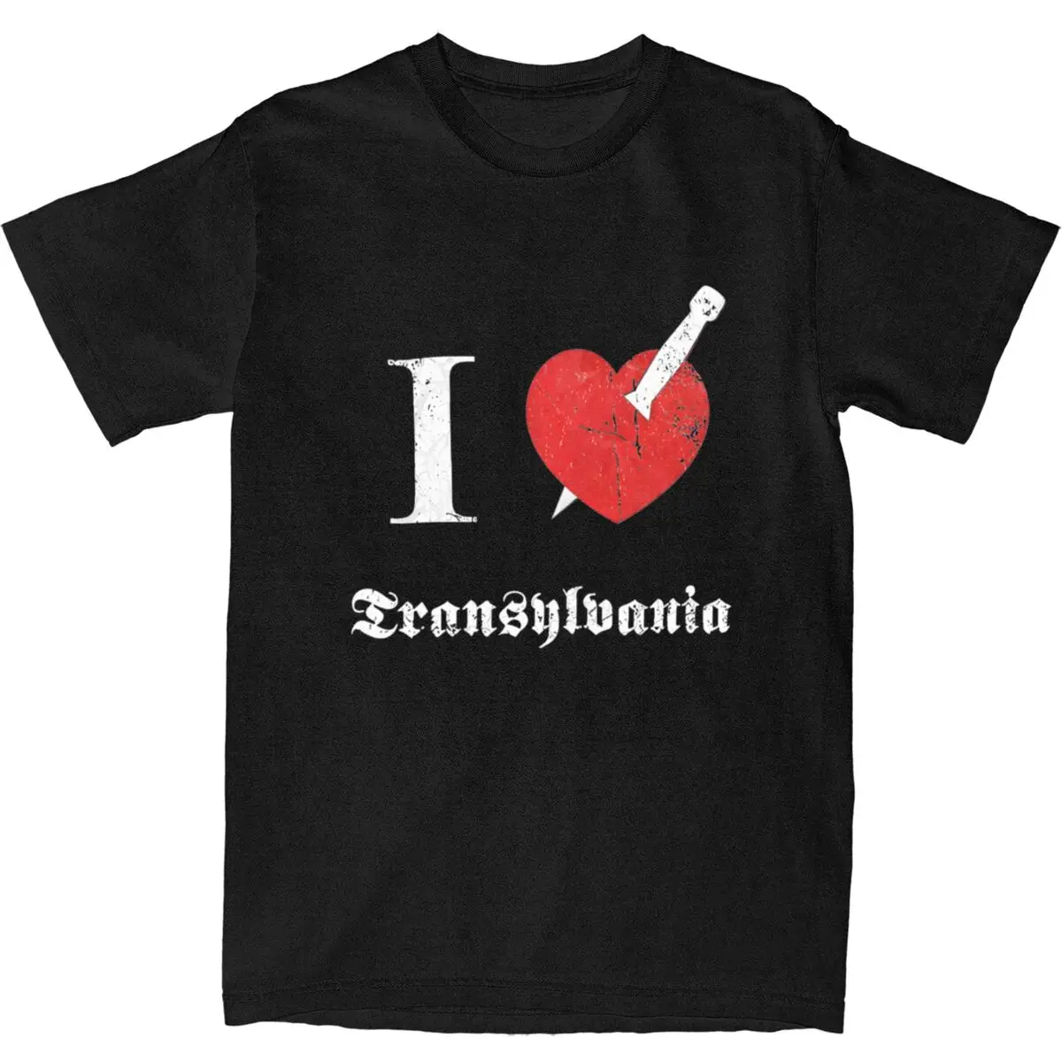 Men's I Love Transylvania T-Shirts Rapper Mayhem Cotton Tees Summer Short-Sleeve T-Shirt O Neck Harajuku Tee Shirt Plus Size 6XL