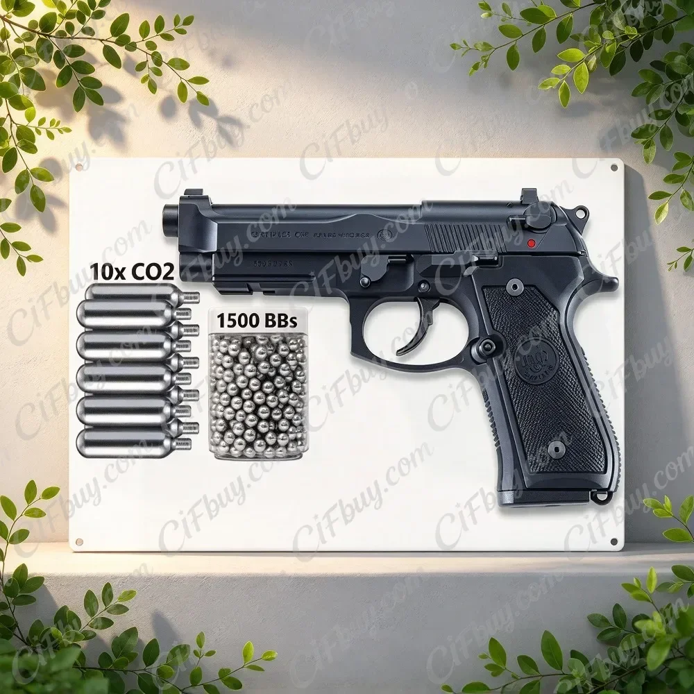 CIFBUY Vintage Firearm Inspired Metal Tin Sign Retro Wall Art Plate Waterproof Durable Decor for Garage Bar Man Cave Home Room