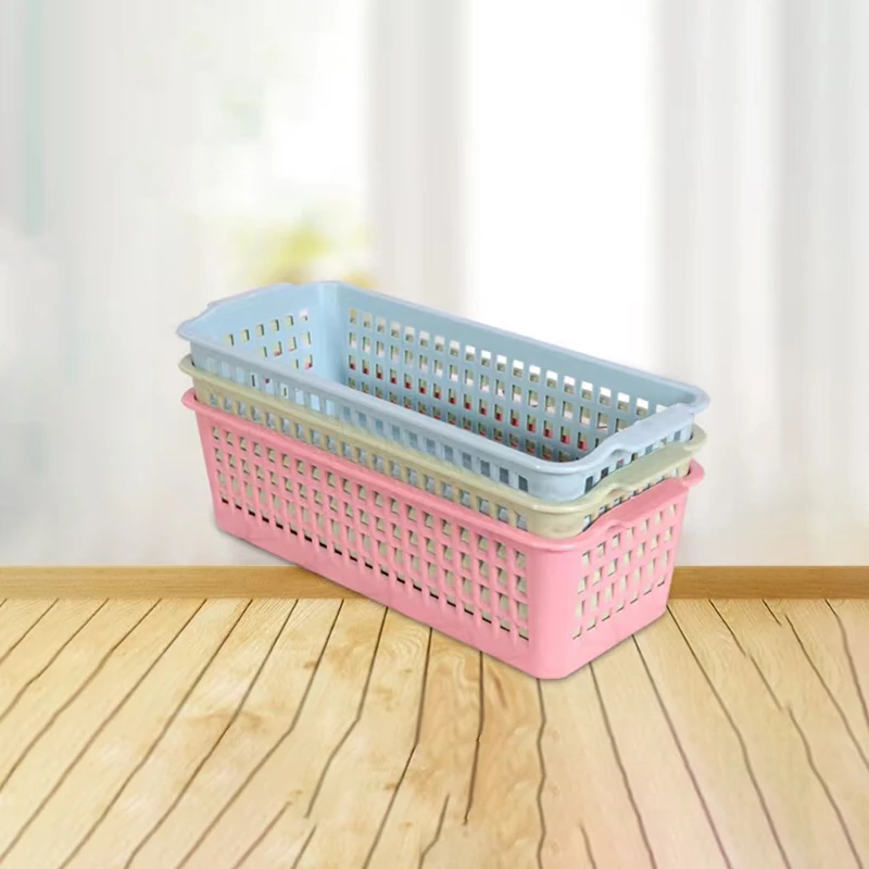 Storage Basket Versatile Hollow Design Storage Box Space-saving Sundries Organizer For Cosmetics Clothes Toy Food