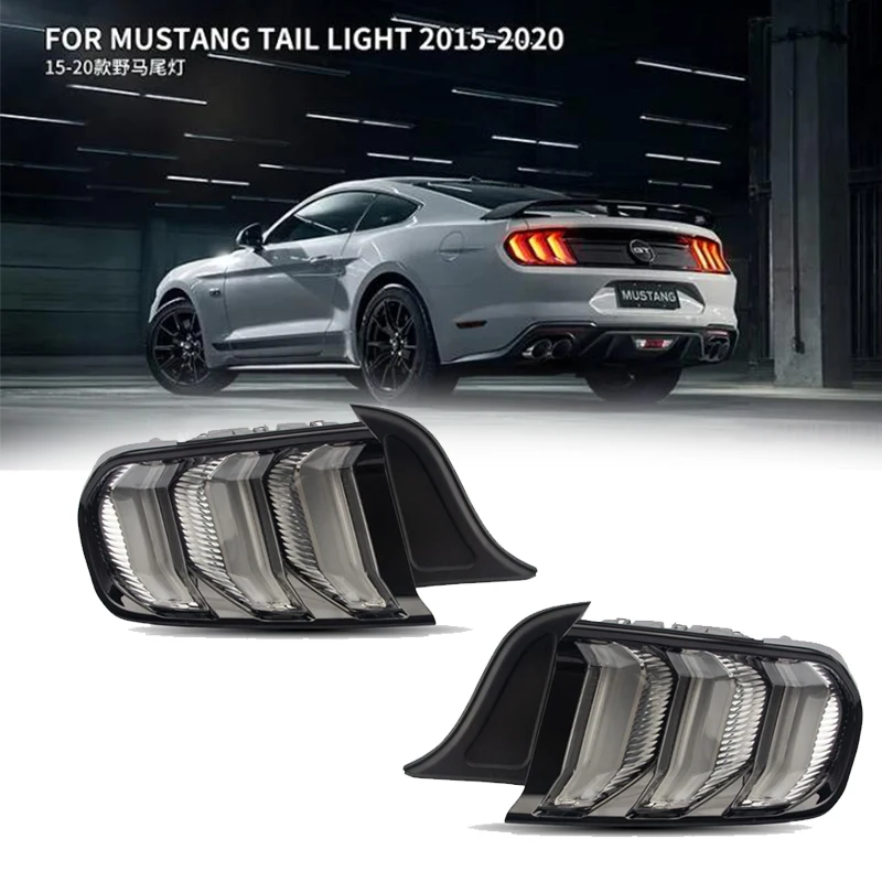 

Светодиодный задний фонарь для Ford Mustang 2015 2016 2017 2018, американская версия, задний стоп-сигнал DRL, указатель поворота, автомобильная сборка