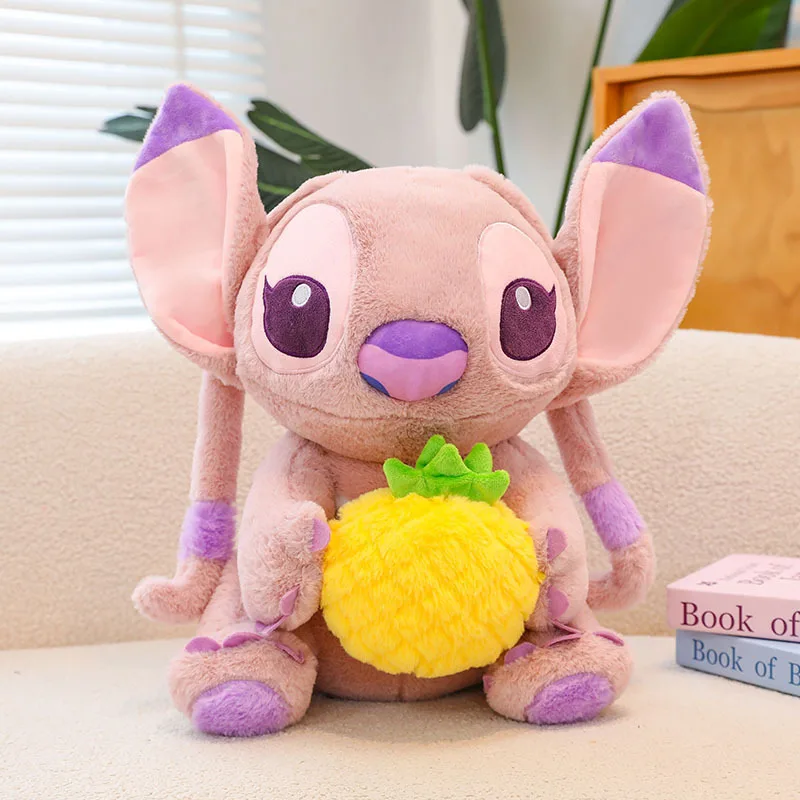 35/50cm Fruit Stitch Angel Plush Toy Star Baby Girl Gift Pineapple Stitch Plushies Stuffed Animal Dog Pillow Dolls