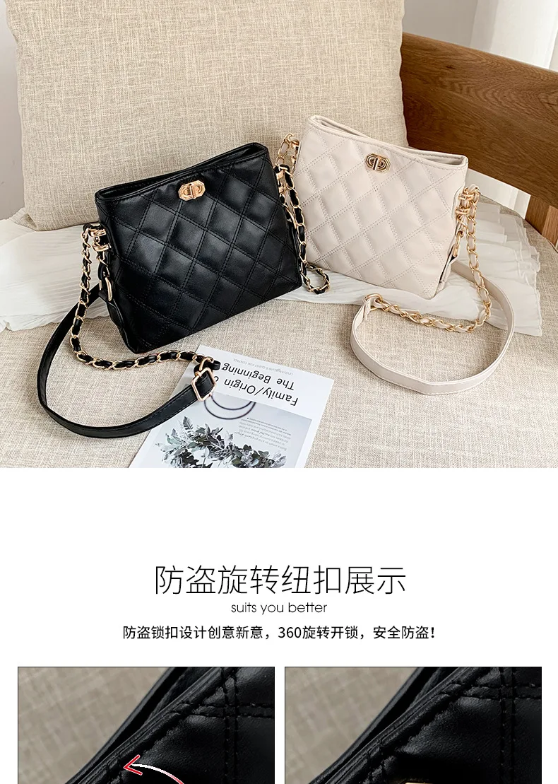 Design Handtasche Umhängetaschen für Frauen Kleine Luxus Umhängetasche Hochwertige Weiche Leder Geldbörse Neue Damen Kleine Quadratische Tasche – Detail 3
