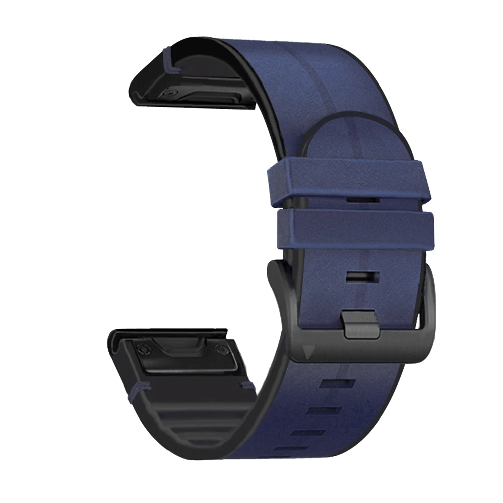 Pulseira de couro para Garmin Fenix, Quick Release, Pulseira relógio inteligente, Pulseira para Garmin Fenix 7x7 6 Pro 6x, Fenix 5 5x Plus 3 3HR