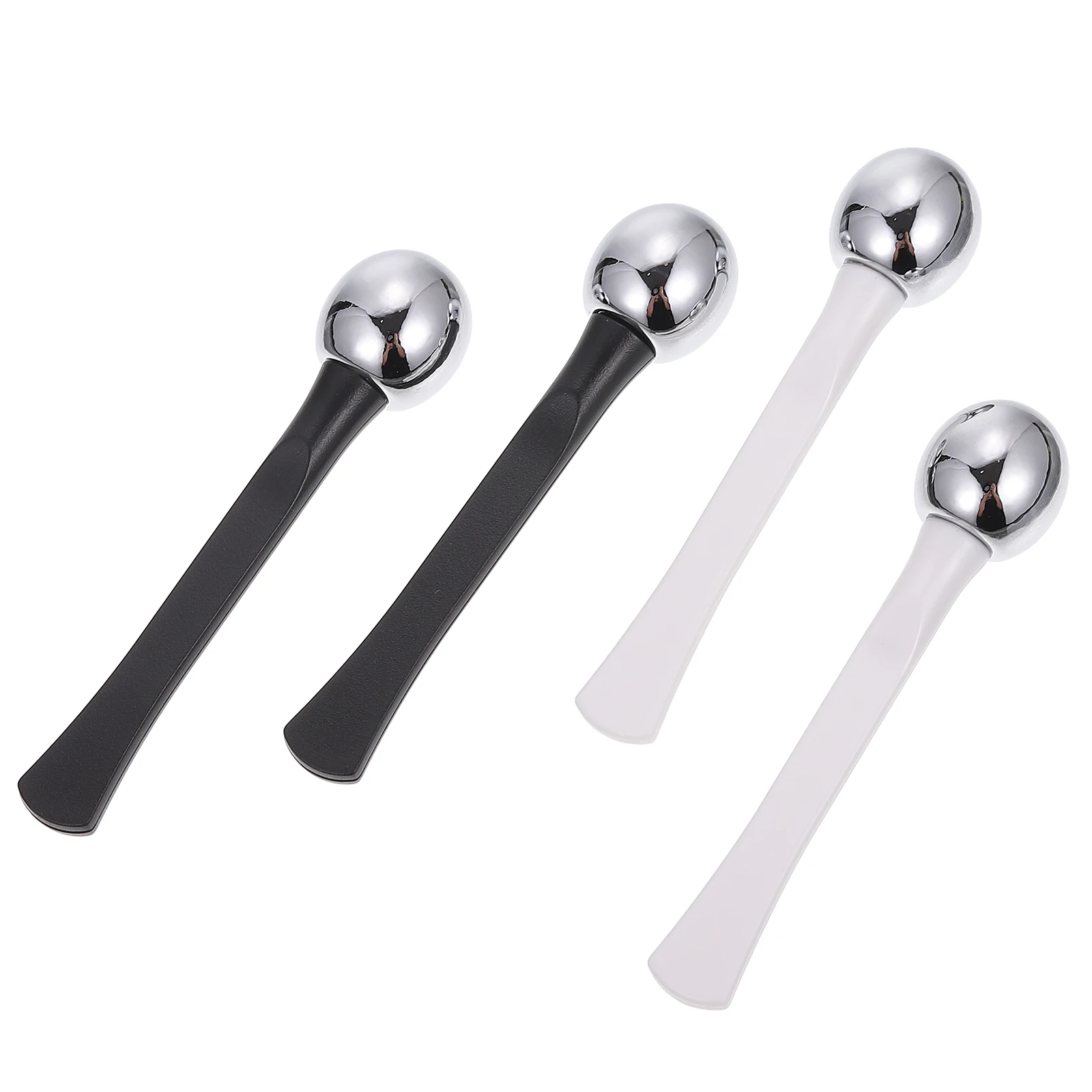 

4pcs Eye Cream Spoons Zinc Alloy Resin Unique Design Face Applicators Sticks Skin Care Rods Massagers Manual Eye Massager Tools