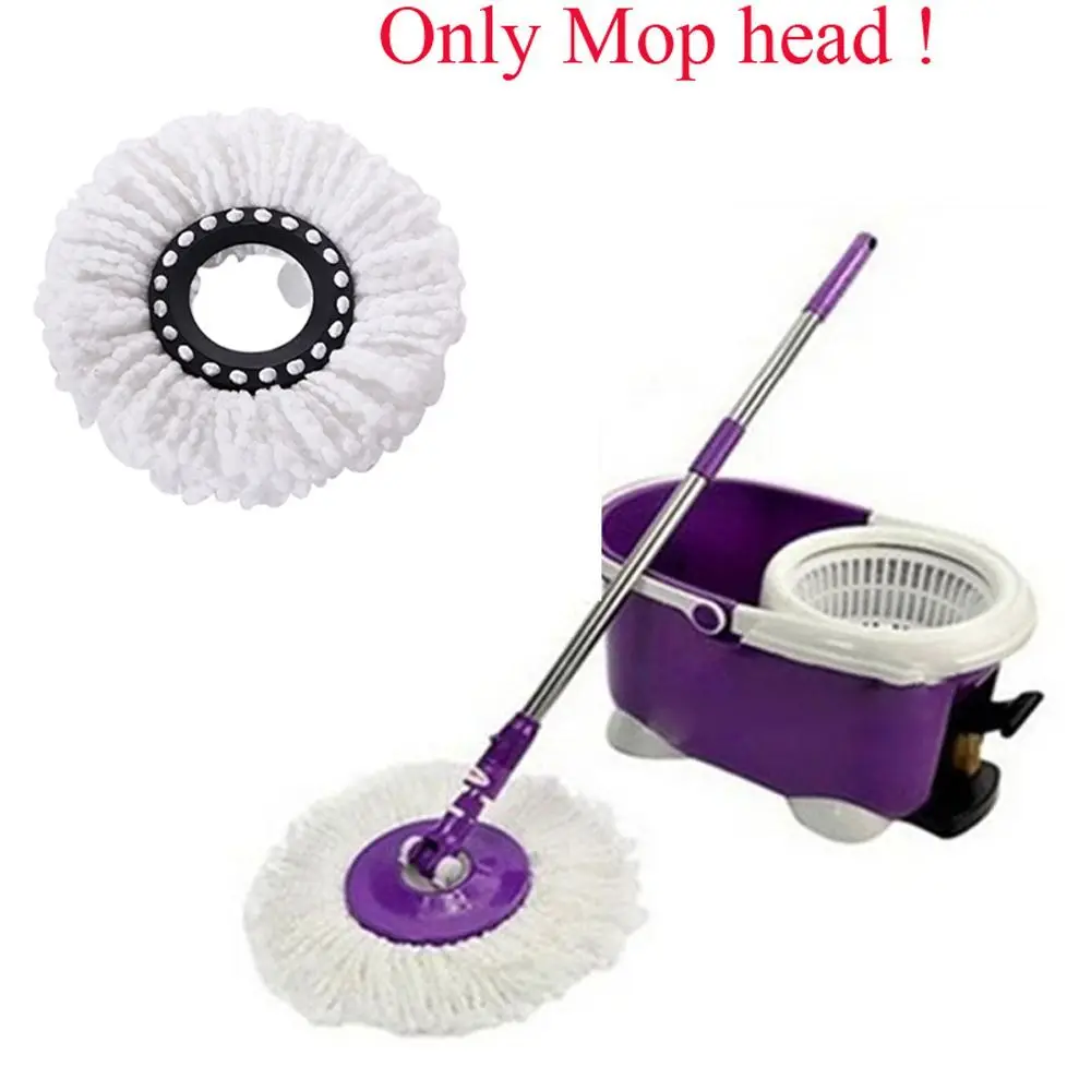 360° Rotating Household Magic Replacement Mop Head Cleaning Pad Microfiber Floor Mop Head Household Kitchen Supplies