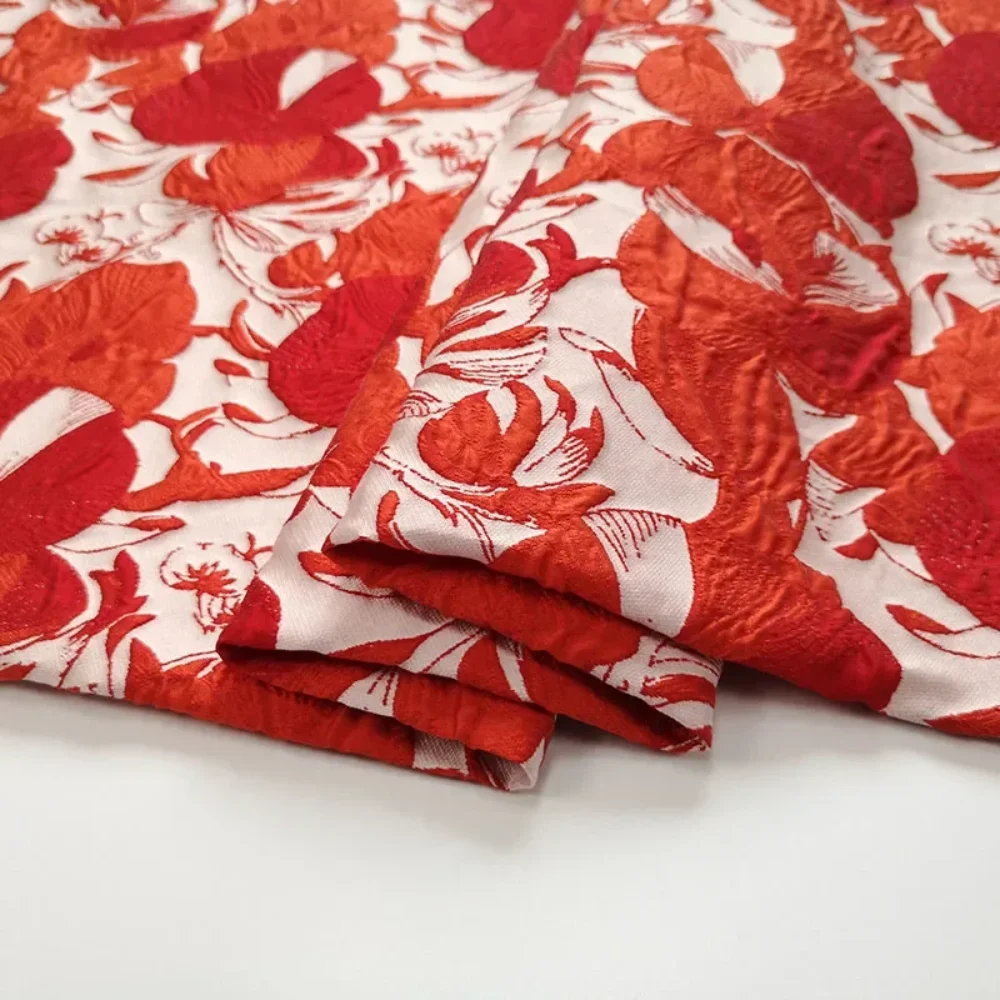 

Жаккардовая парча в европейском стиле, окрашенная в пряже ткань для одежды, свежий маленький аромат, весна-лето, ткань для юбки, материал платья