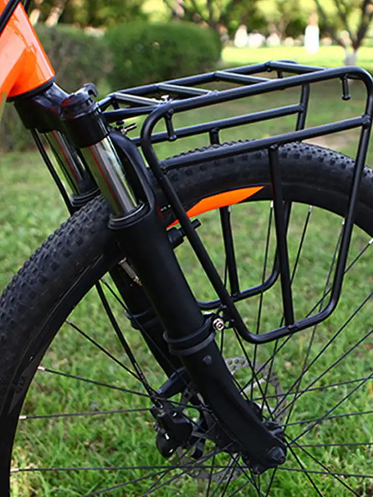 AliExpress NONE front bike rack Cycling Cargo Rack Luggage Touring Carrier Racks Heavy Duty Steel Cycling Front Pannier Rack Cycling Equipment