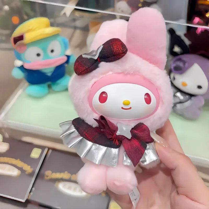 

Genuine Sanrio Fluffy Style Series Vinyl Plush Blind Box Kawaii Bag Pendant Figure Doll Mystery Box Ornament Toys Gift For Girls