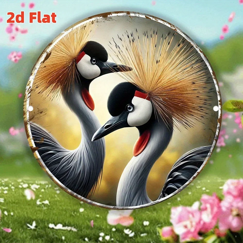 2D Flat - 【2D Flat】 2D Flat - [2D Flat] 1pc 2D Flat Print 7.87X7.87inch Metal Iron Sign 2Dflat - 