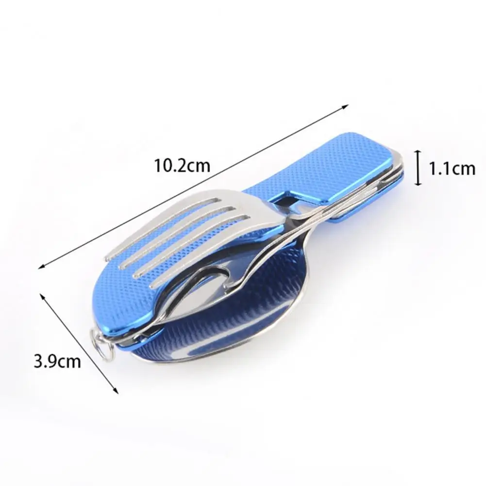 Anti-corrosion Convenient Stainless Steel Flatware Set Non-slip Backpacking Accessories