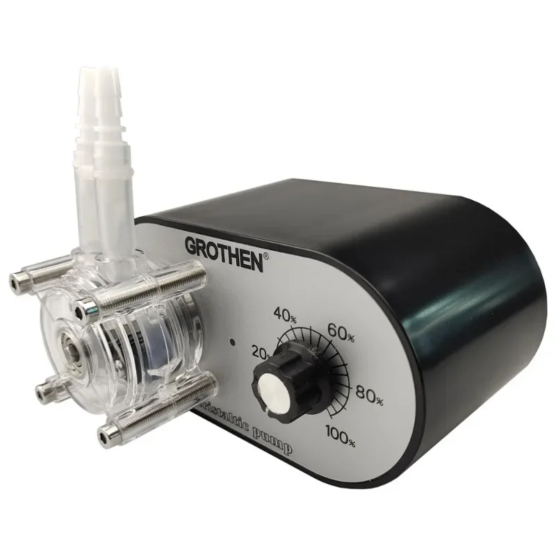 High flow peristaltic pump, self-priming , viscous , adjustable speed titration pump, 114-500ml/min