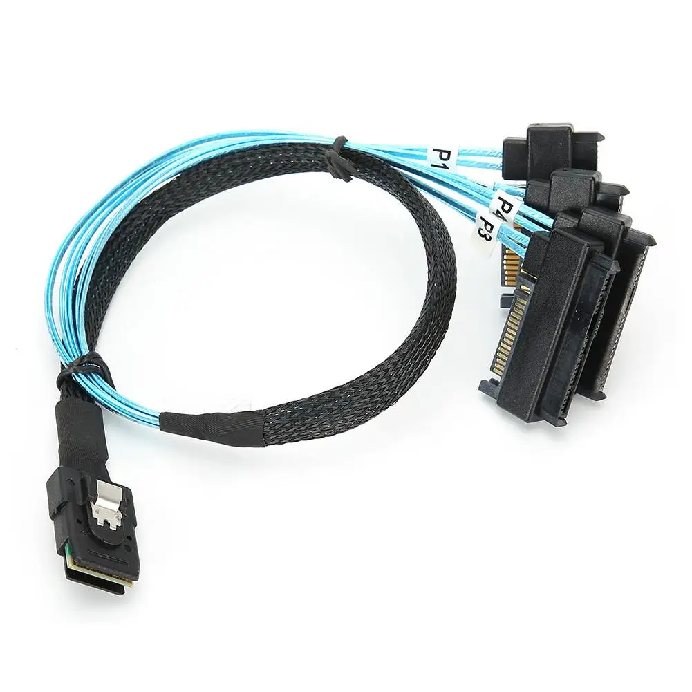 50cm Mini SAS Cable G0508 SFF-8087 to SFF-8482 Data Line for Server & Computer Accessories