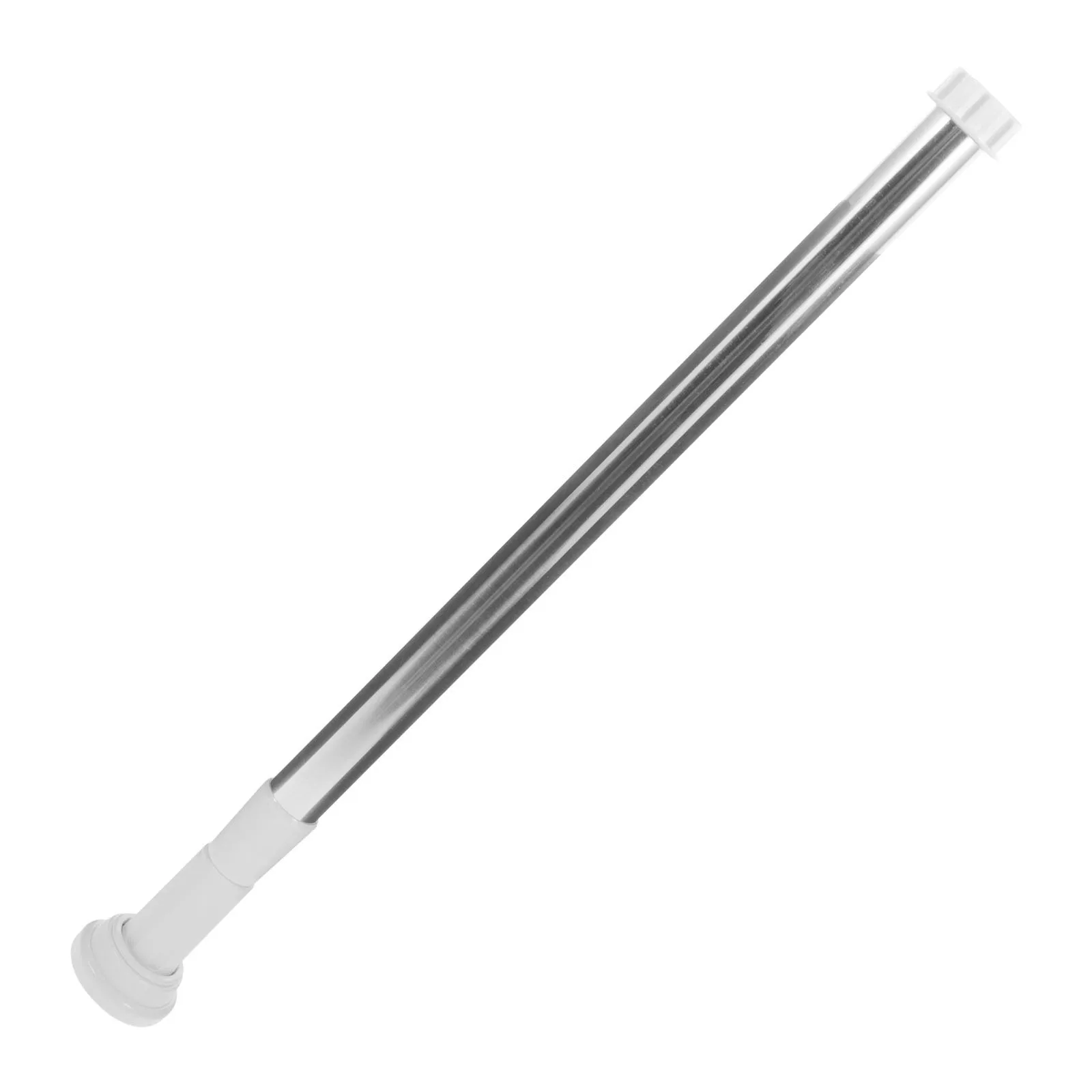 

Stainless Steel Shower Curtain Rod Adjustable Tension Easy Installation No Wall Damage Shower Curtain Rod