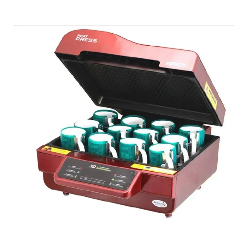 Dye-sublimation equipment: 3D vacuum heat transfer machines for mobile phone cases, mugs, and more.