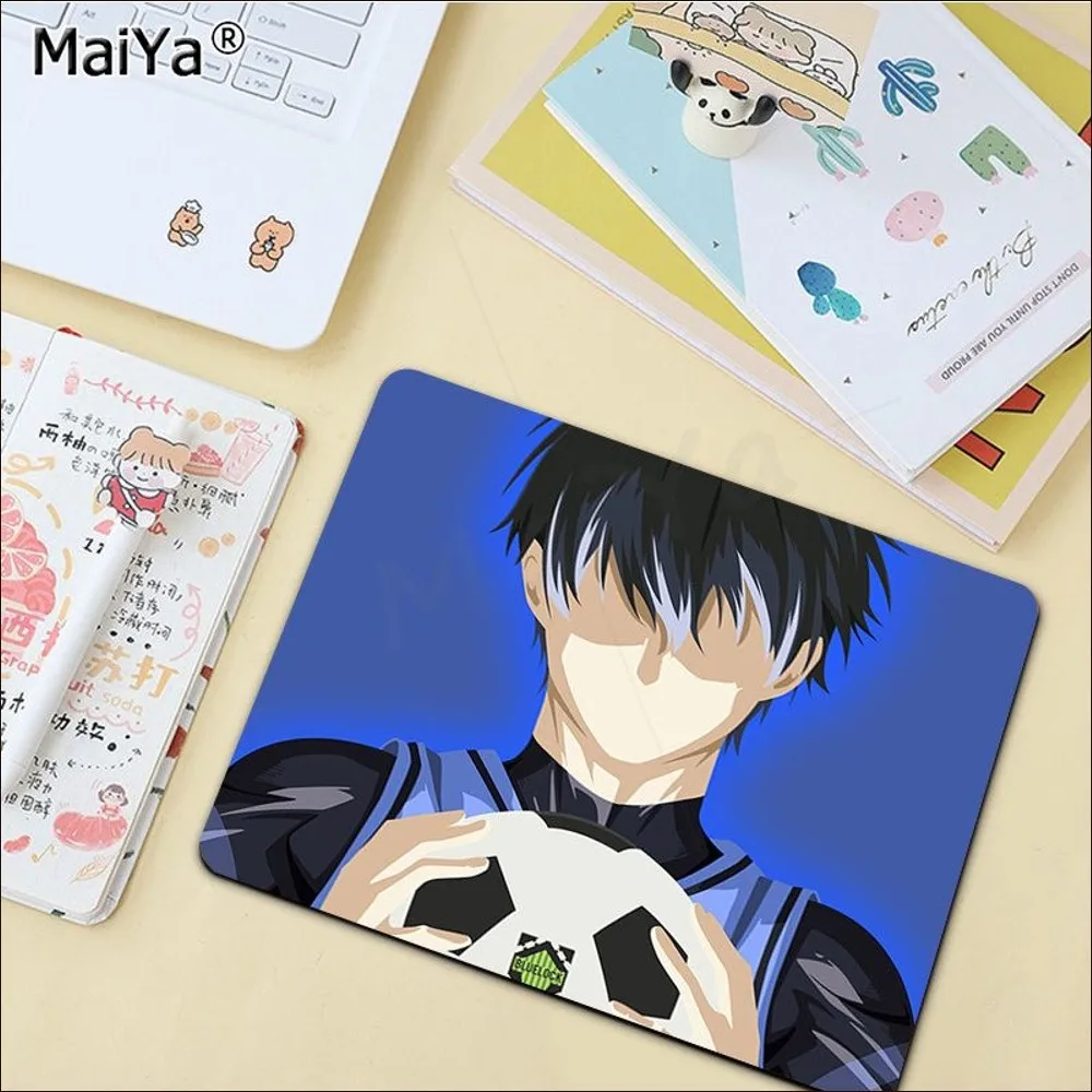 Blue Lock Anime Mousepad Beautiful Durable Rubber Mouse Mat Pad Size For CSGO Game Player Desktop PC Computer Laptop