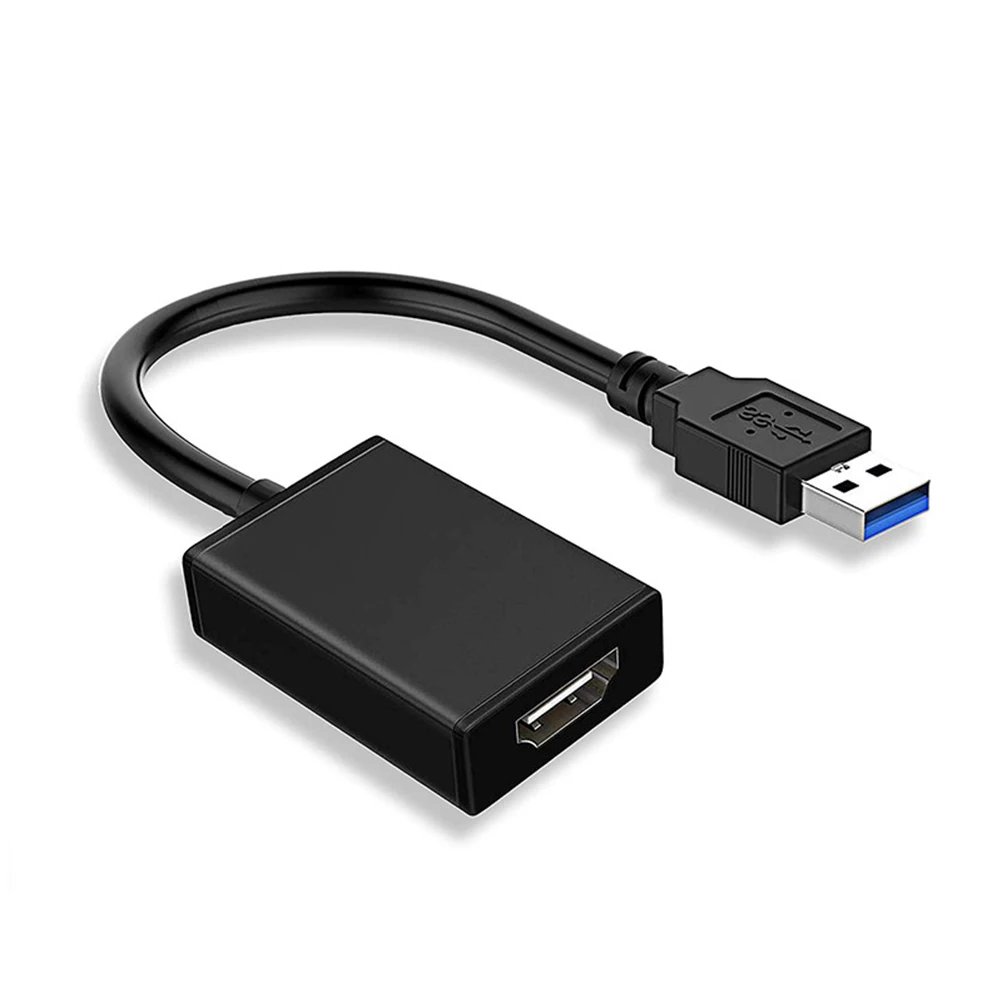 

USB3.0 to Adapter Cable for Laptop PC Projector HDTV Max Resolution 2048x1152 Function Audio Video Output High