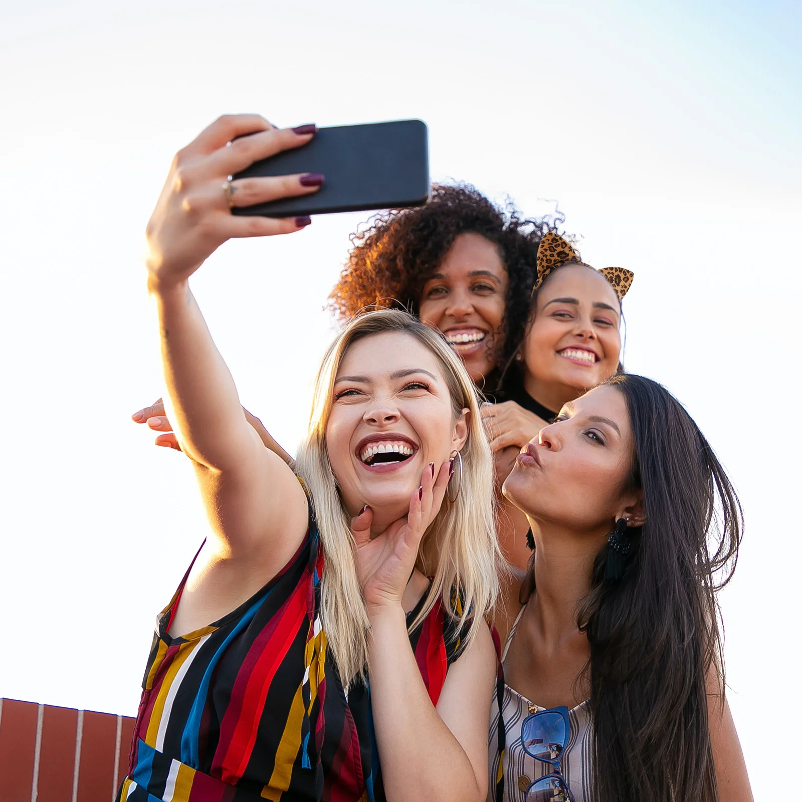 

4Pcs Animal Ear Headbands Leopard Tiger Zebra Print Chic Party Cosplay Headwear Fashion Hair Hoop Cat Ear Headbands