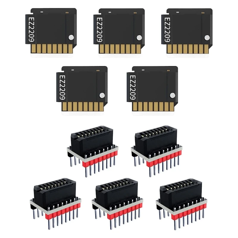 

EZ2209 Stepper Motor Driver with EZ Driver Connectors Set for 3D Printing Controller Boards with Cooling Heatsink 5 Sets