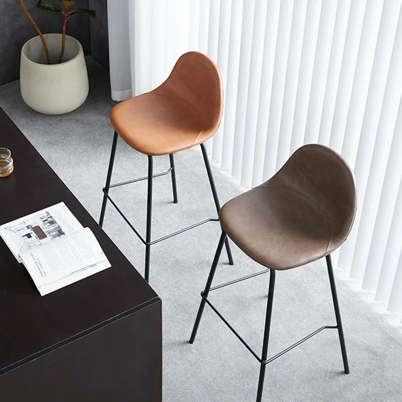

Terrace High Bar Chair Kitchen Nordic Reinforce Library Reception Desk Bar Chair Office Design Tabouret De Bar Household Items