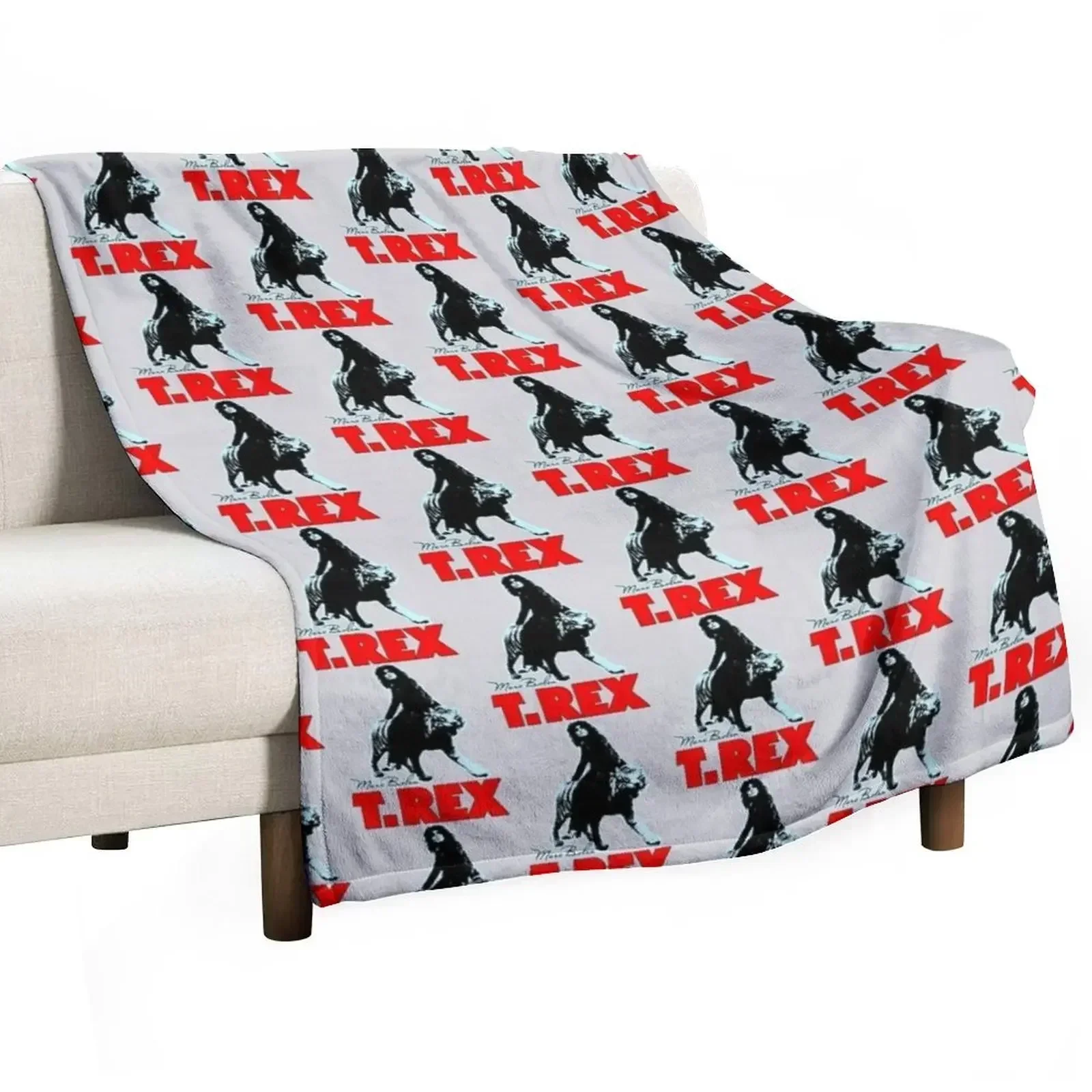 T Rex Band Premium Throw Blanket Summer Cool Breathable Blanket for Sleeping