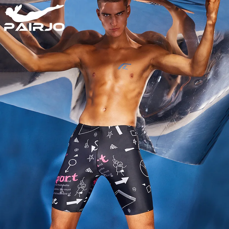 Men Professional WaterProof Quick-Drying Training Triathlon Swim Trunks Boys' Breathable Beach Shorts Surfing Board Shorts