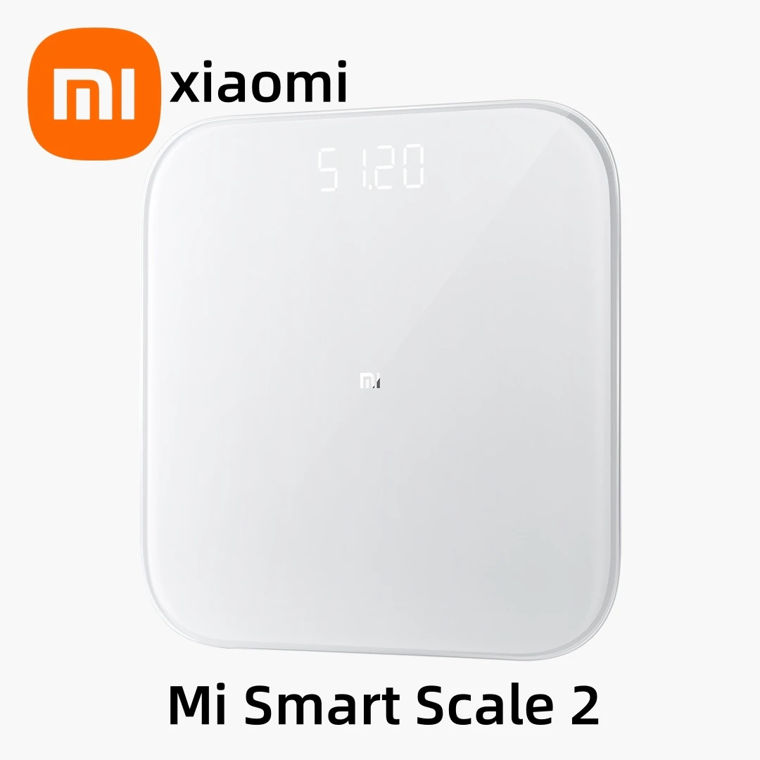 Xiaomi-báscula de peso corporal inteligente 2, Original, Bluetooth 5,0, Control por aplicación, pantalla LED de precisión, medición de peso en el hogar