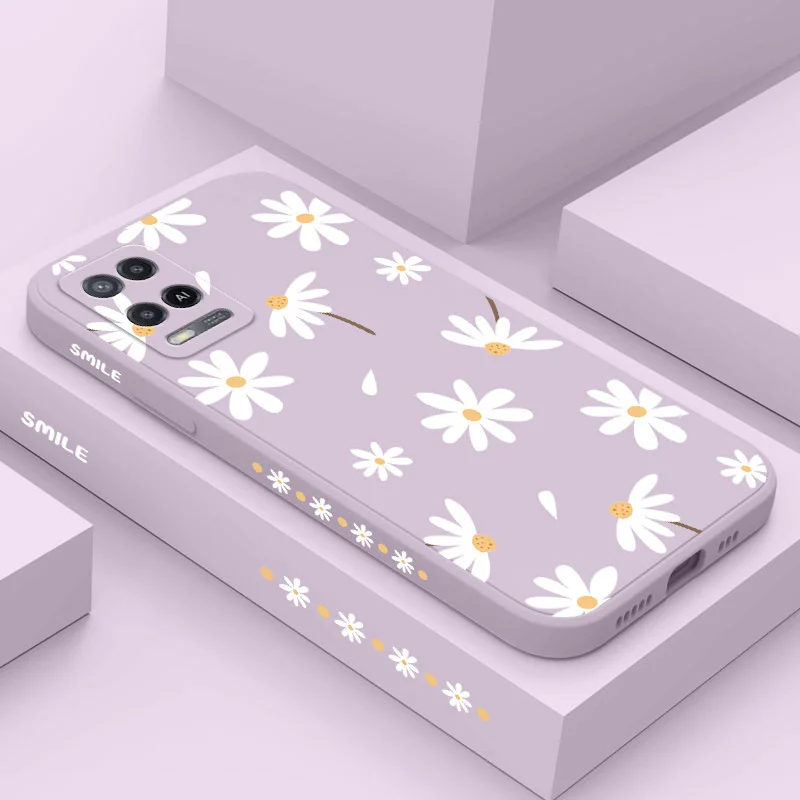 Plain Daisies Phone Case For OPPO A54 A74 A31 A33 A53 A72 A83 A92 A7 A5S A3S A12 A15 A15S A16 A9 A5 F9 F19 Pro 4G 5G Cover