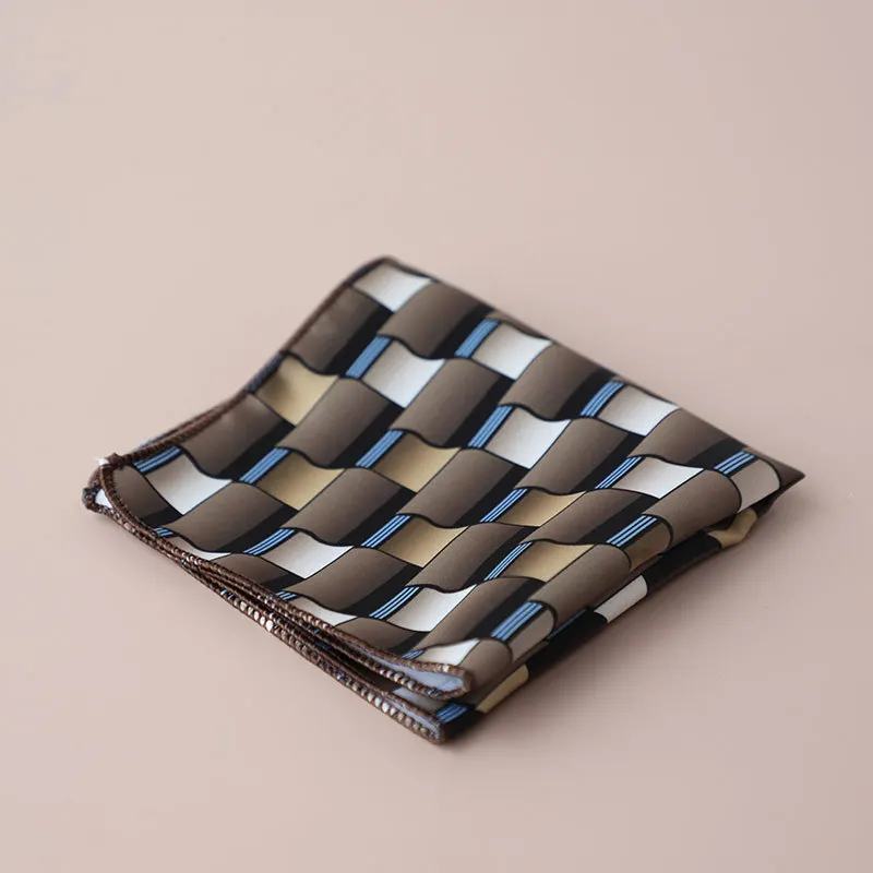 Trajes de moda, pañuelo cuadrado de bolsillo para hombres, toalla de pecho de negocios, pañuelos a cuadros para caballeros, servilleta de traje clásico, pañuelo para hombre