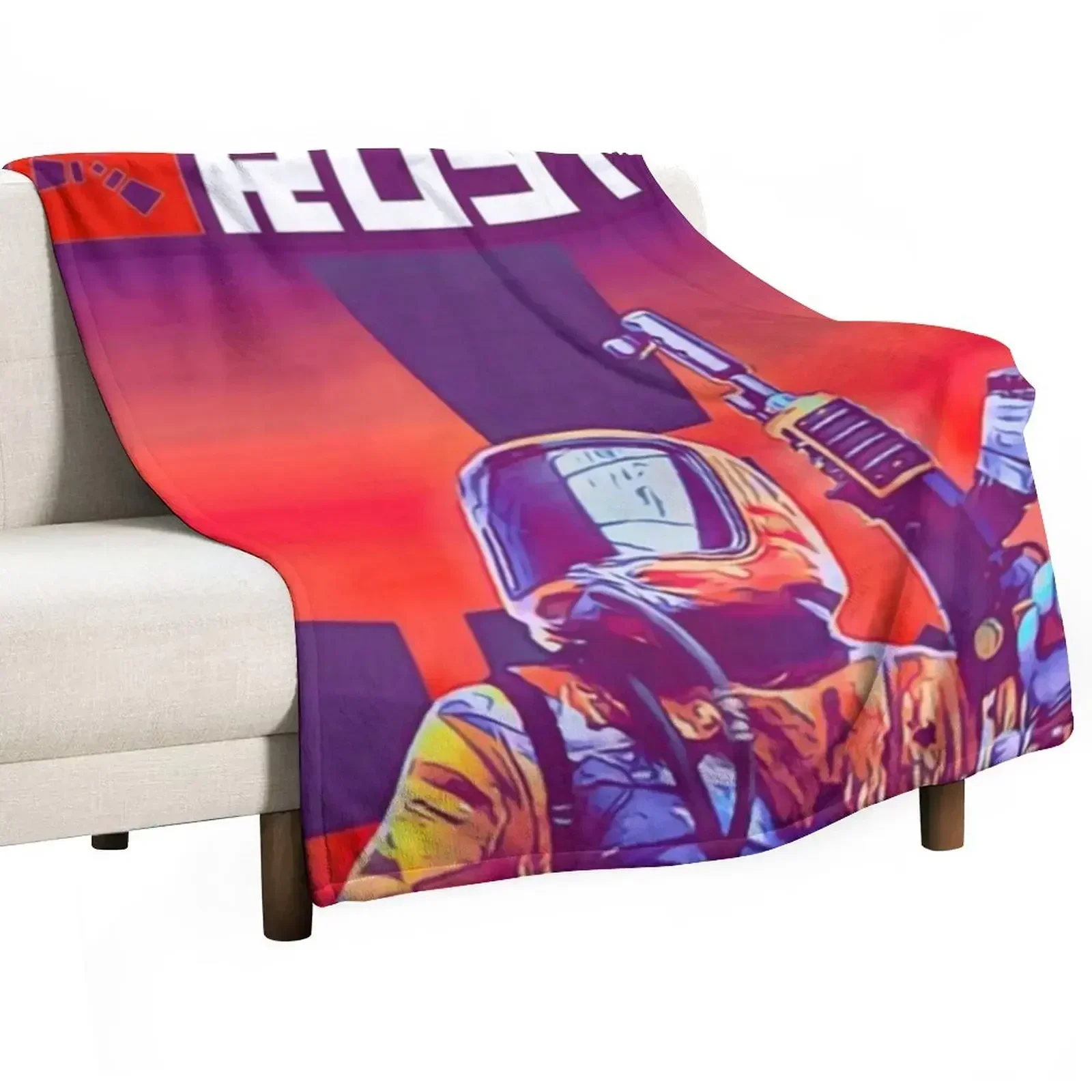 Rust Game Poster Throw Blanket Personalized Gift Giant Sofa Single Blankets