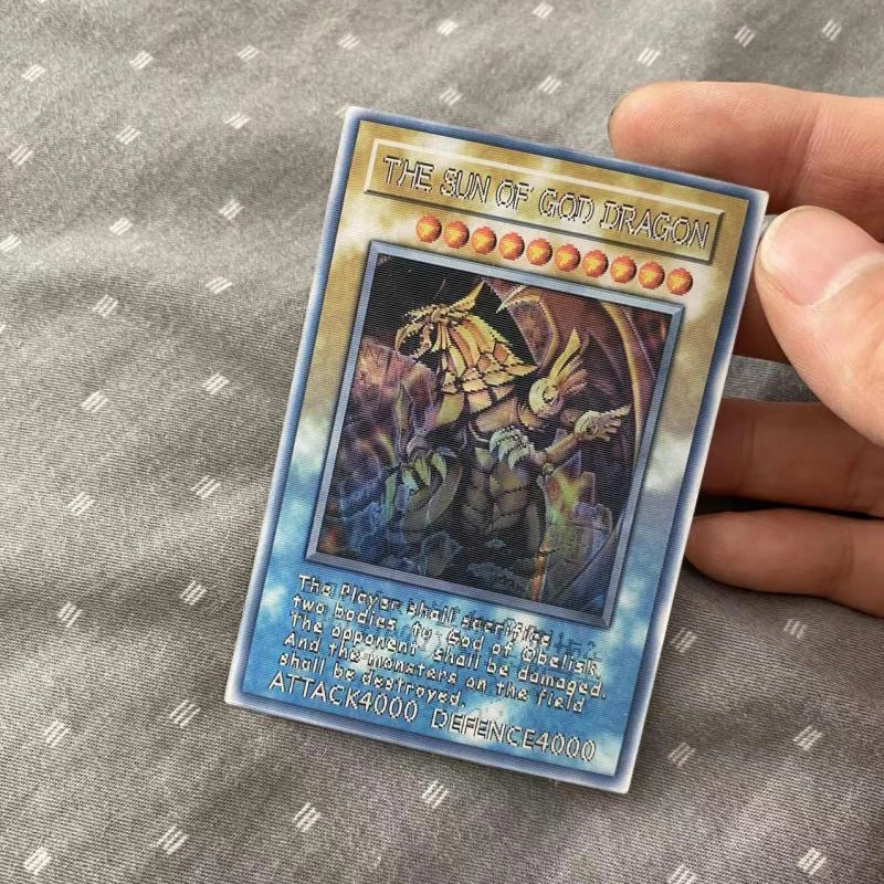 5.9X8.6Cm Yu-Gi-Oh! Japanese OCGTCG Diy Self Made Dark Magician Girl Transformation Card Game Anime Collection Cards Gift Toys