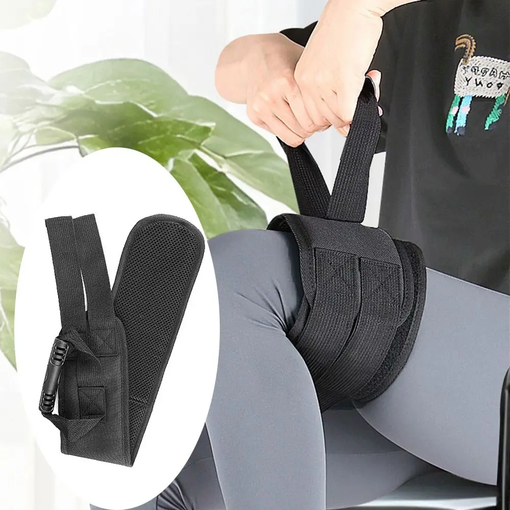 Soft Handle Leg Lifter Strap Adjustable Ergonomic Pull Up Assistance Belt Breathable Comfortable Support