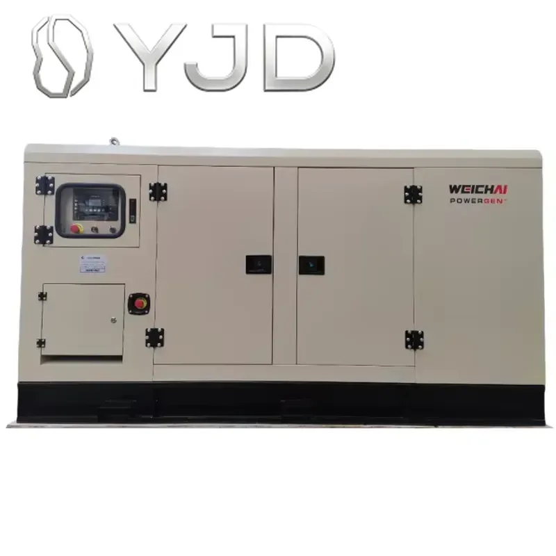 YJD Originl UK Brand 100KW 120KVA Silent Type Open Frame Diesel Genset with Remote Control 50/60Hz ATS 1800 RPM 400V/220V