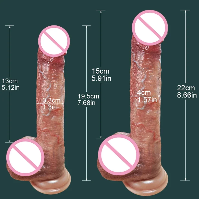 Super Realistic Sliding Skin Dildo Big Soft Penis Adults Cock Suction Cup Anal Sex Toys For Woman G-Spot Couples Masturabation