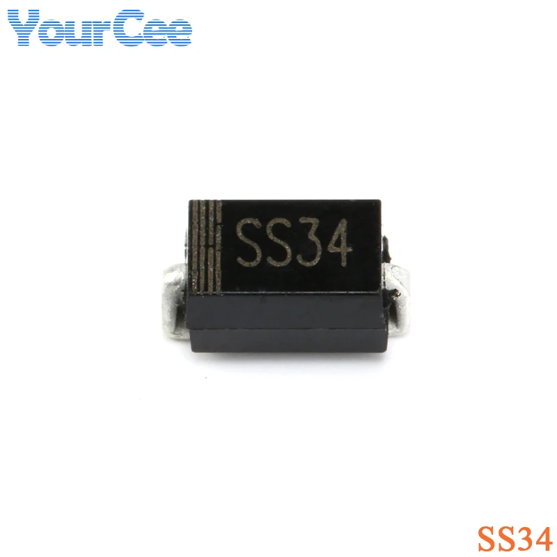 100Pcs/50Pcs SS34 SMA Schottky Diode Chip SMT SMD 1N5822 A Type 3A/40V IC Integrate Circuit