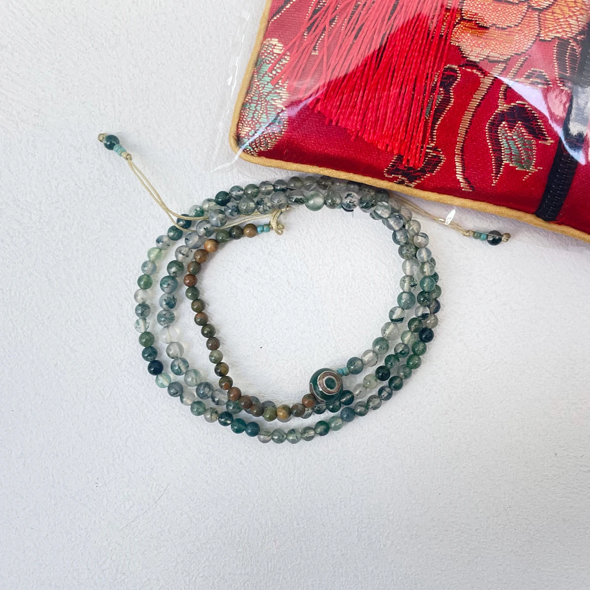 

Moss Agate Africa Turquoise Friendship Bracelet Healing Jewelry Gift