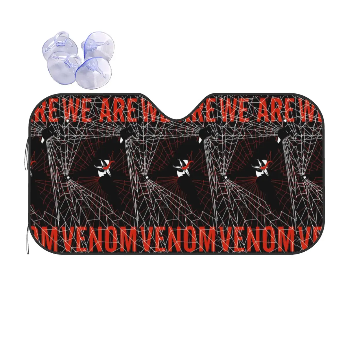 

Custom Comic Wallpaper Venom Windshield Sunshade Foldable Reflective Sun Blocker Front Window Shade Visor