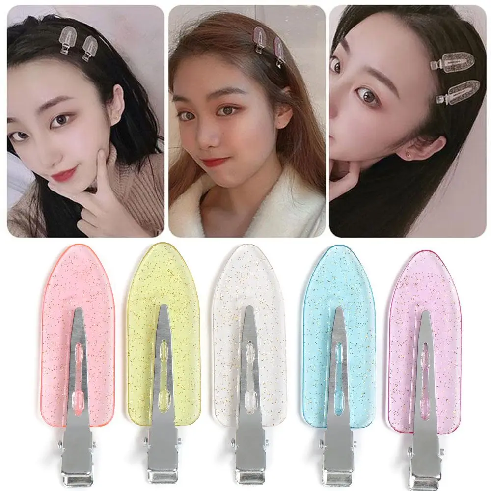 Styling Candy Color Makeup No Bend Barrettes Bang Clip No Crease Hairpin Seamless Hair Clips