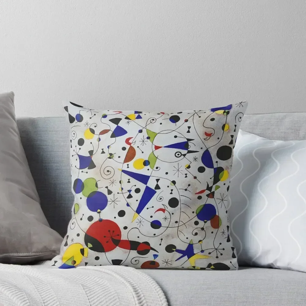 

Miro's Cat Encircled by the Flight of a Bird #29 Throw Pillow Pillow Covers Decorative sleeping pillows pillow